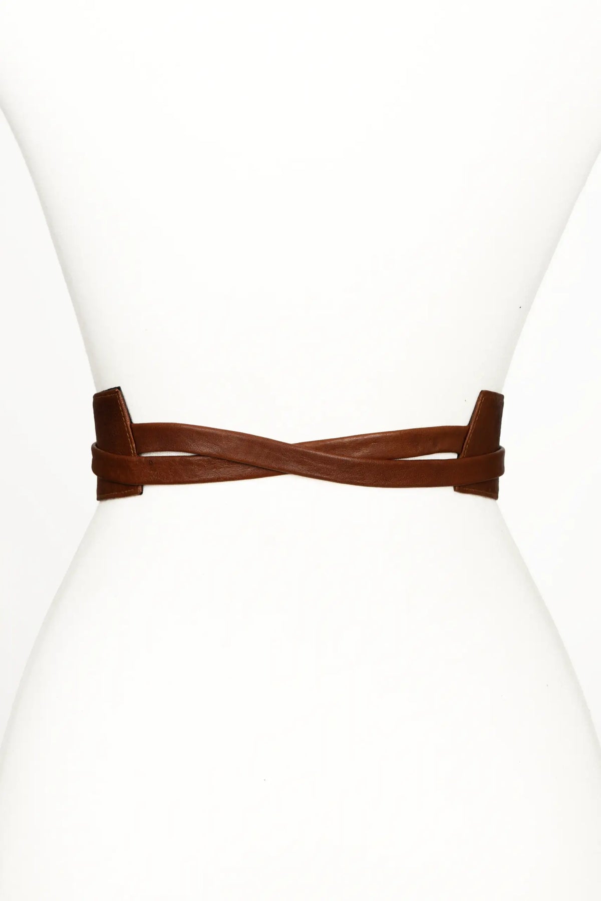 Wrap leather belt