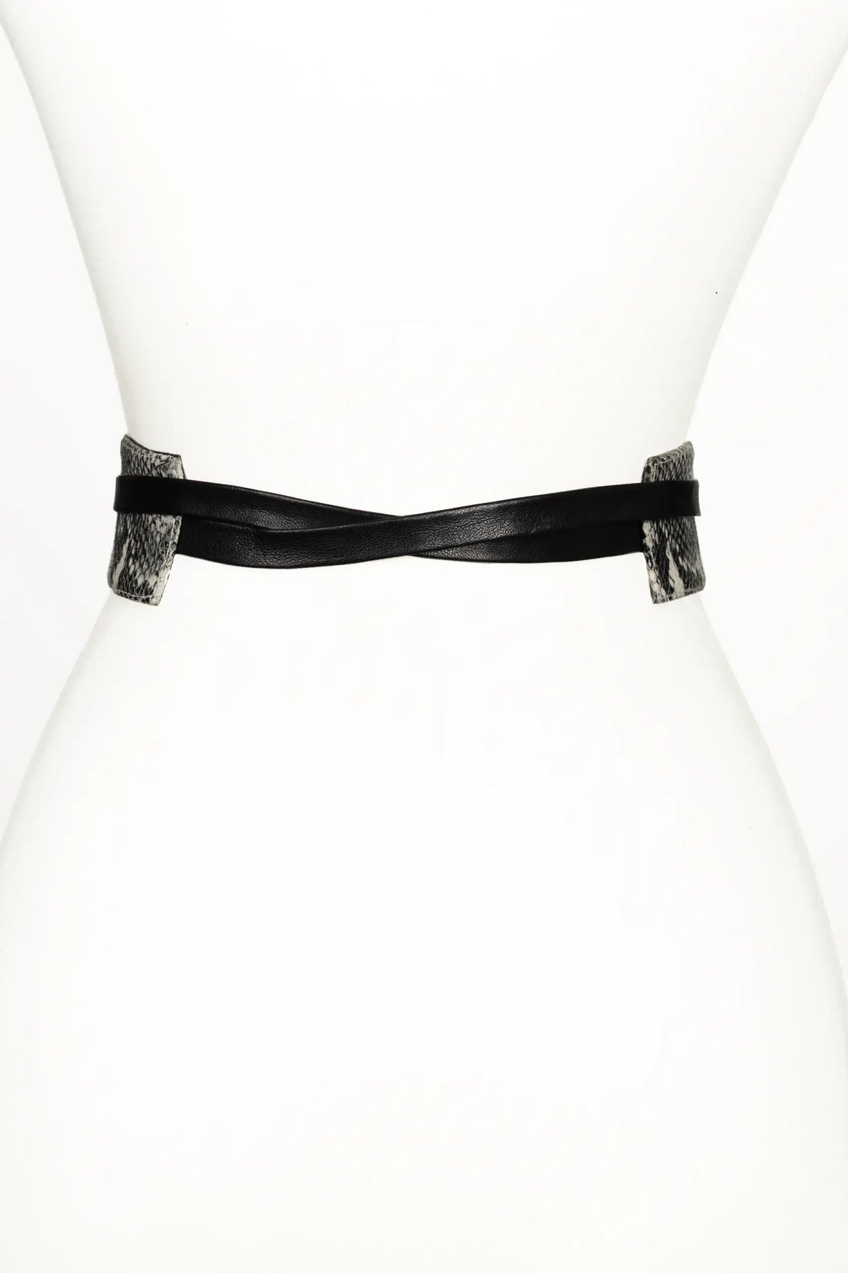 Wrap leather belt