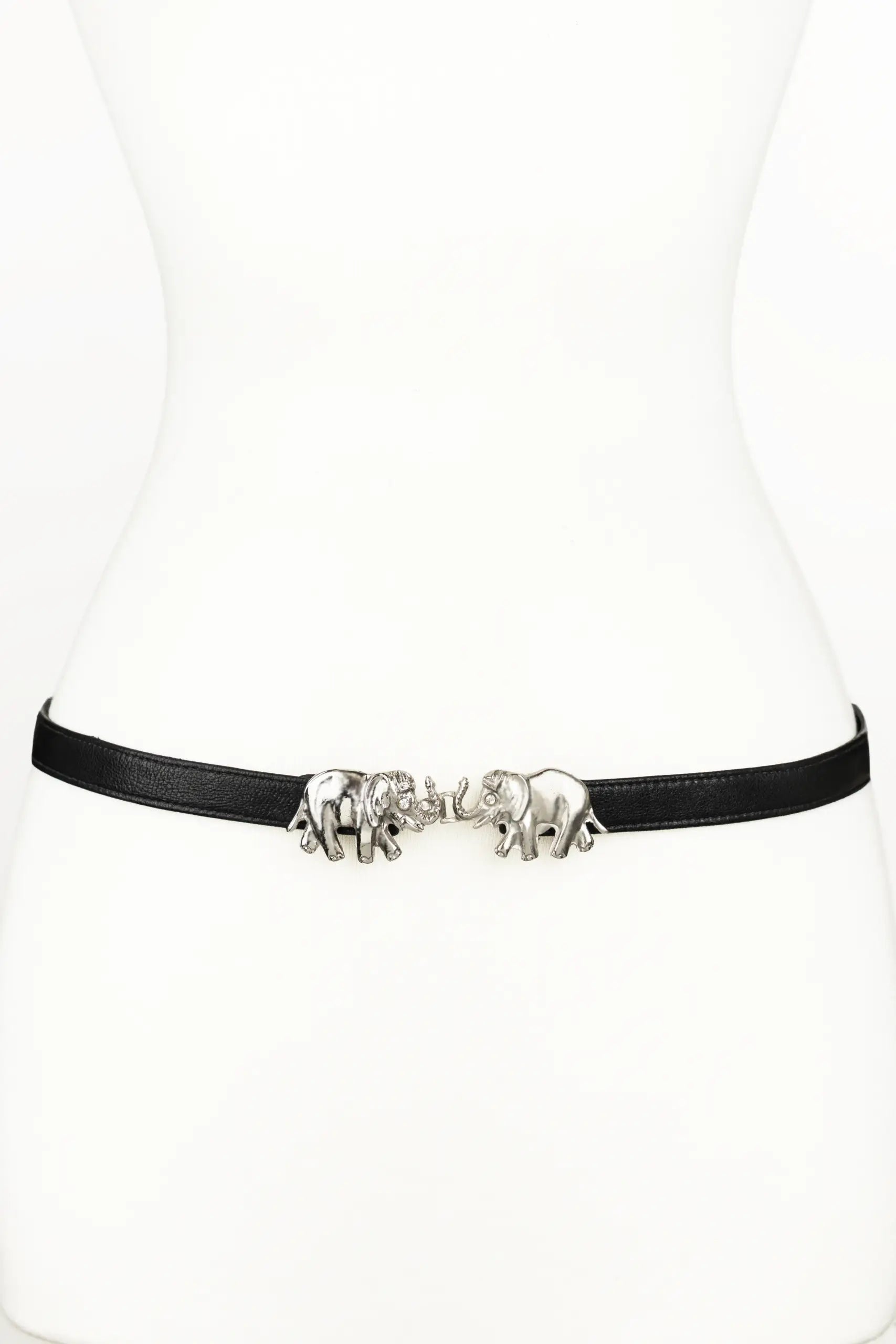 Elephant Clasp Leathe Belt
