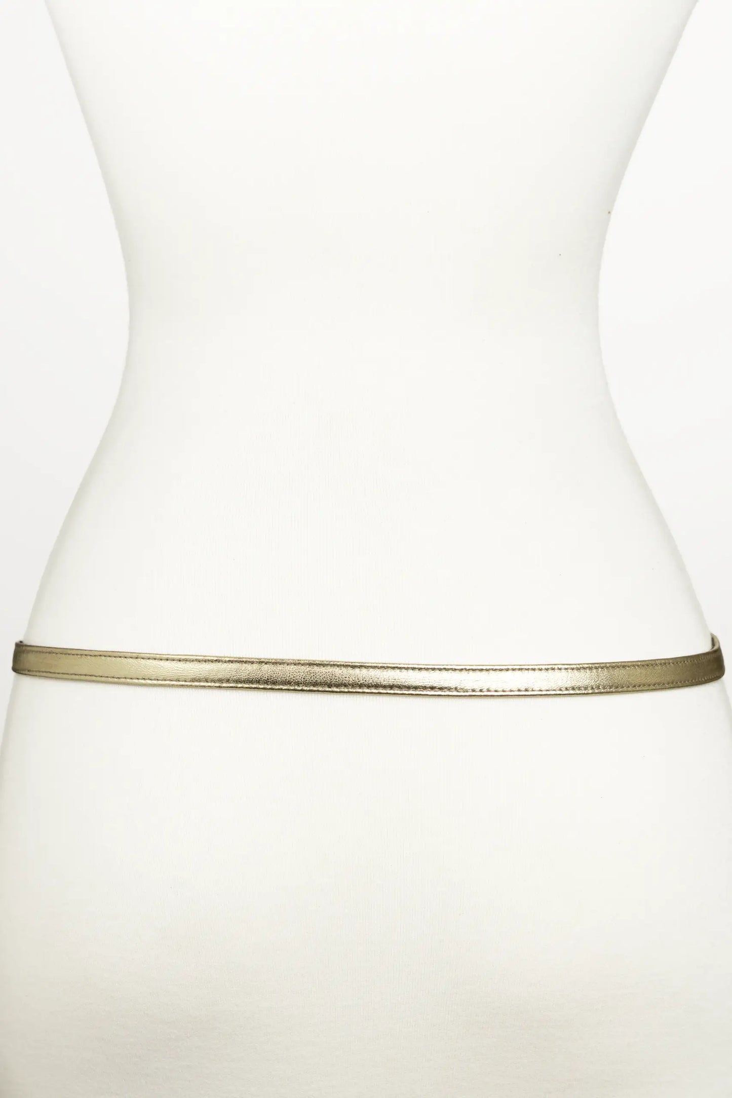 Gold Knot Buckle leather Belt