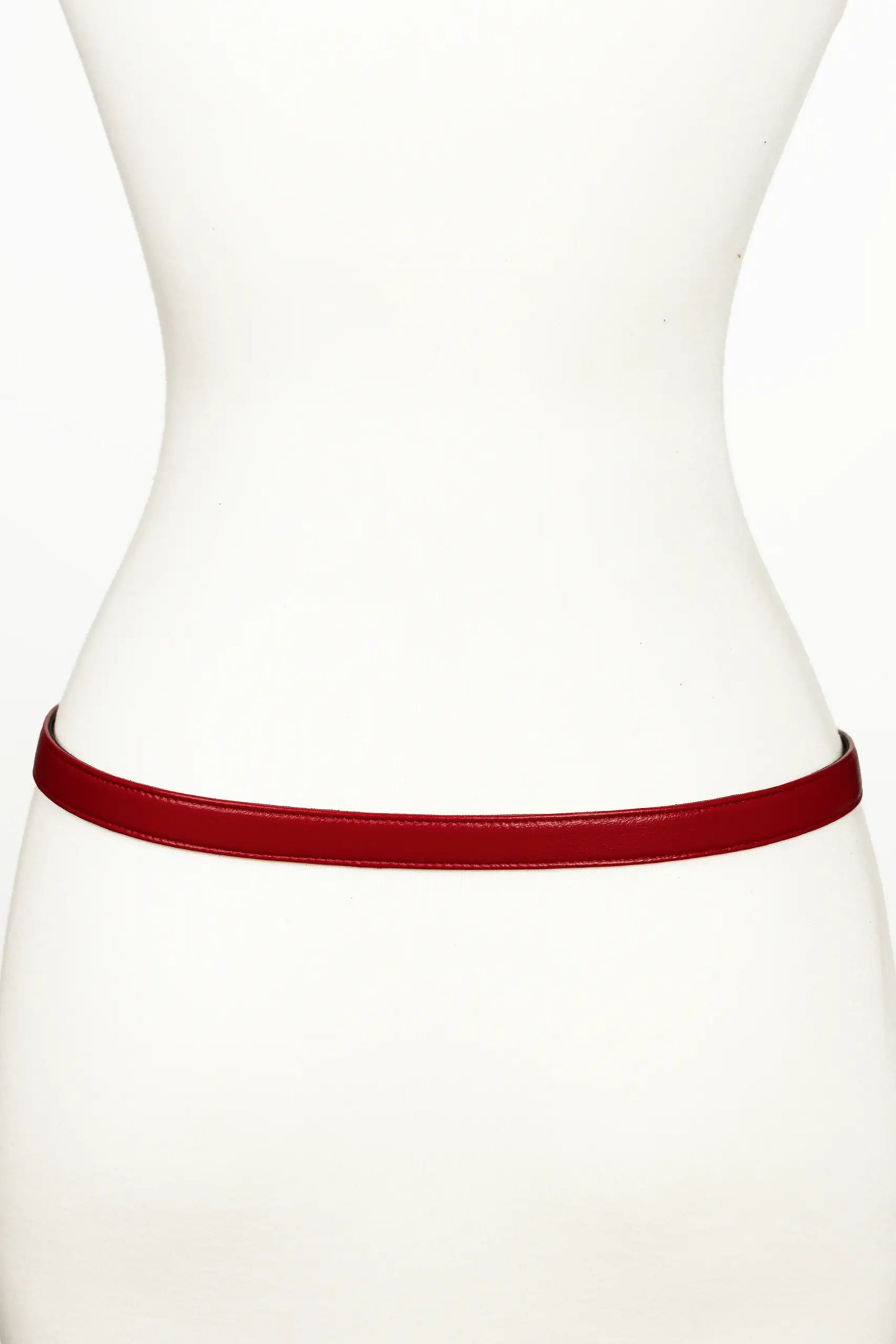 Snake Buckle Leather Belt - Gray