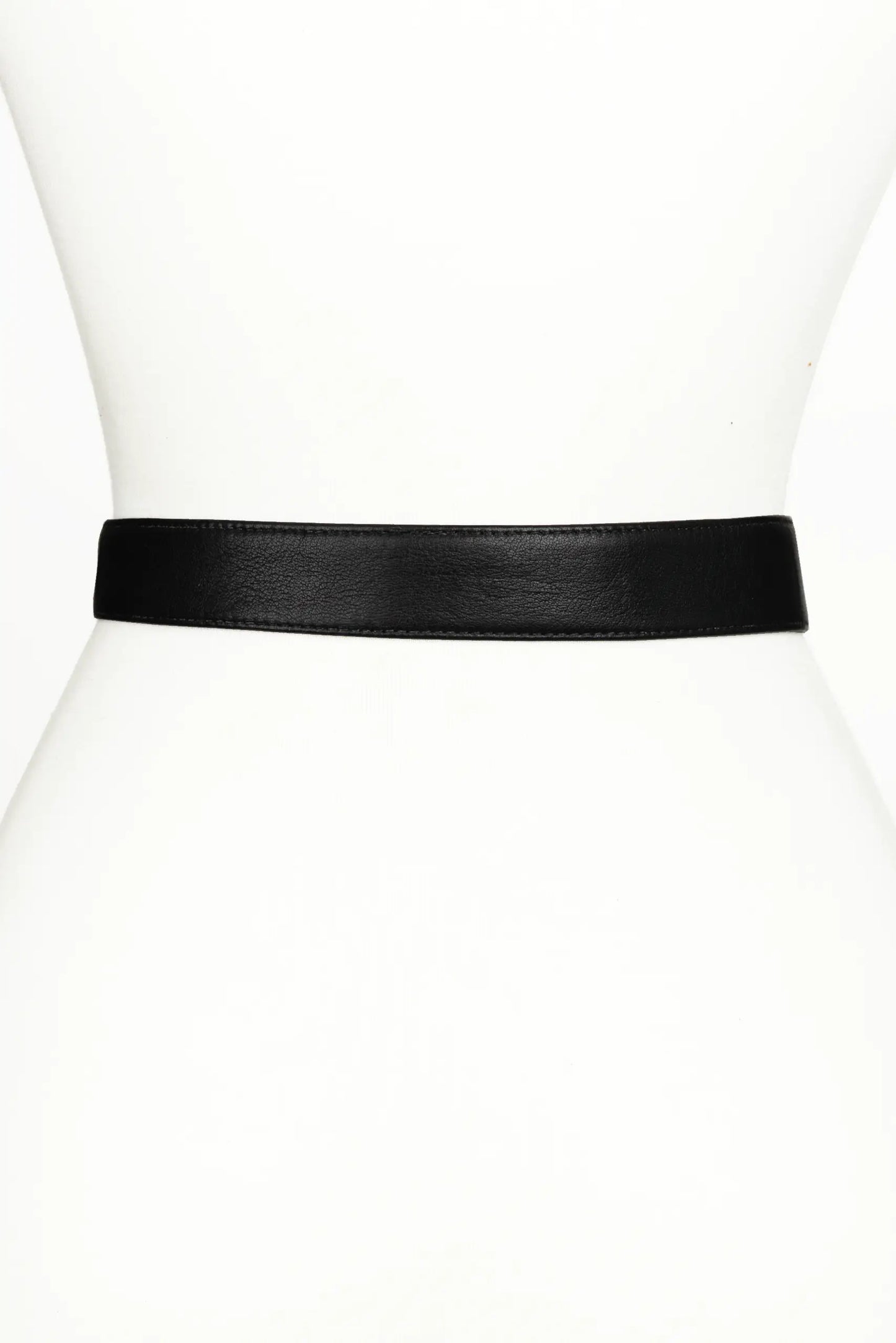 Sheila Knot Leather Belt - Black