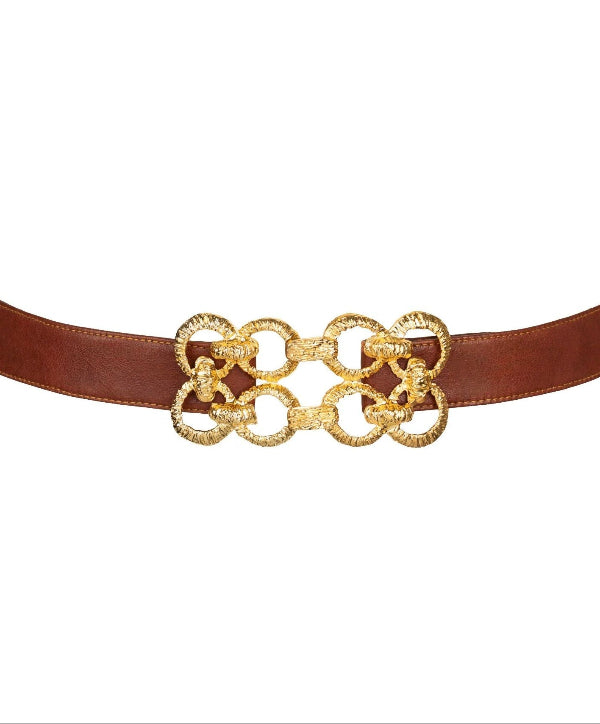 Torchon Rope Buckle Leather Belt