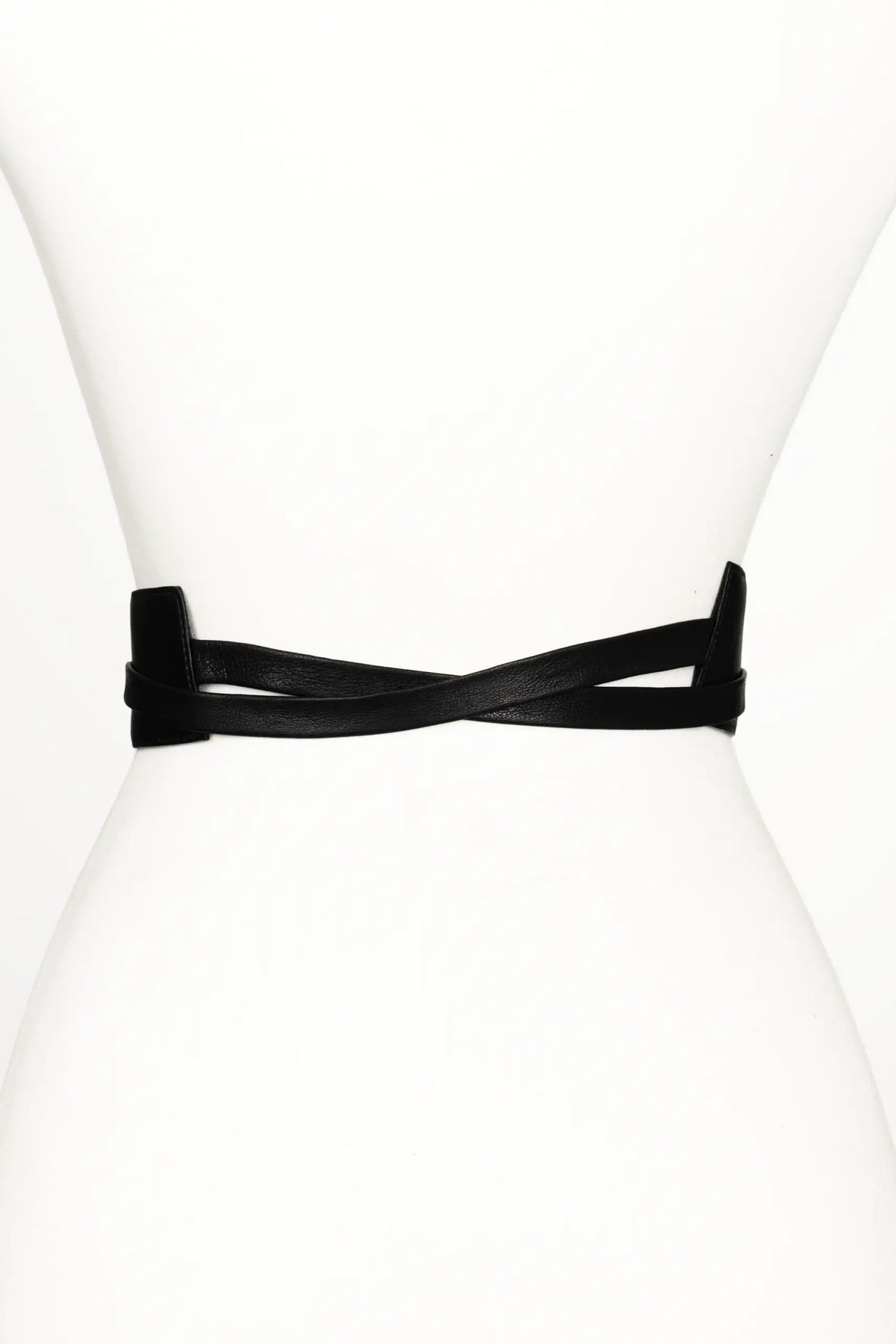 Wrap leather belt