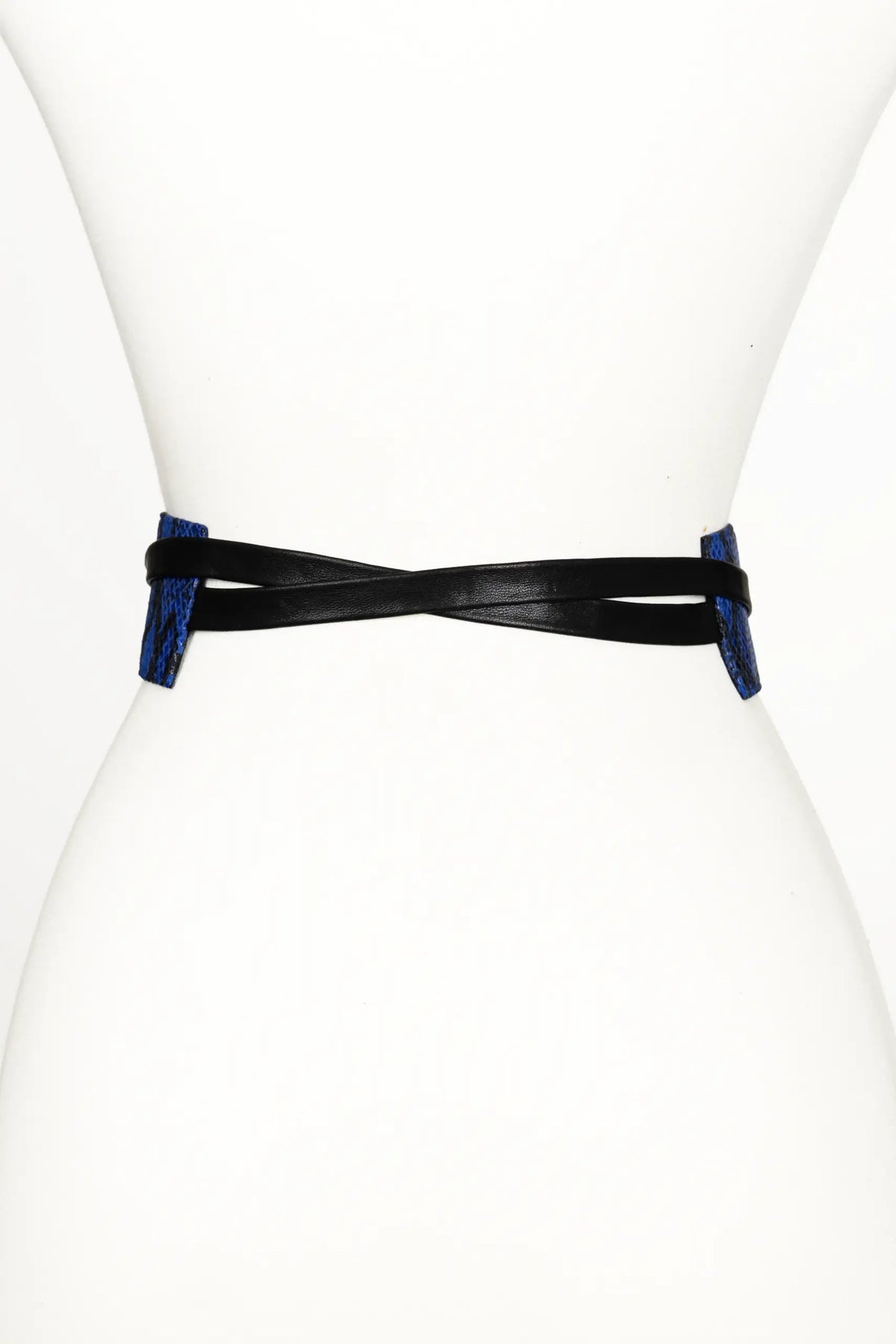 Wrap leather belt
