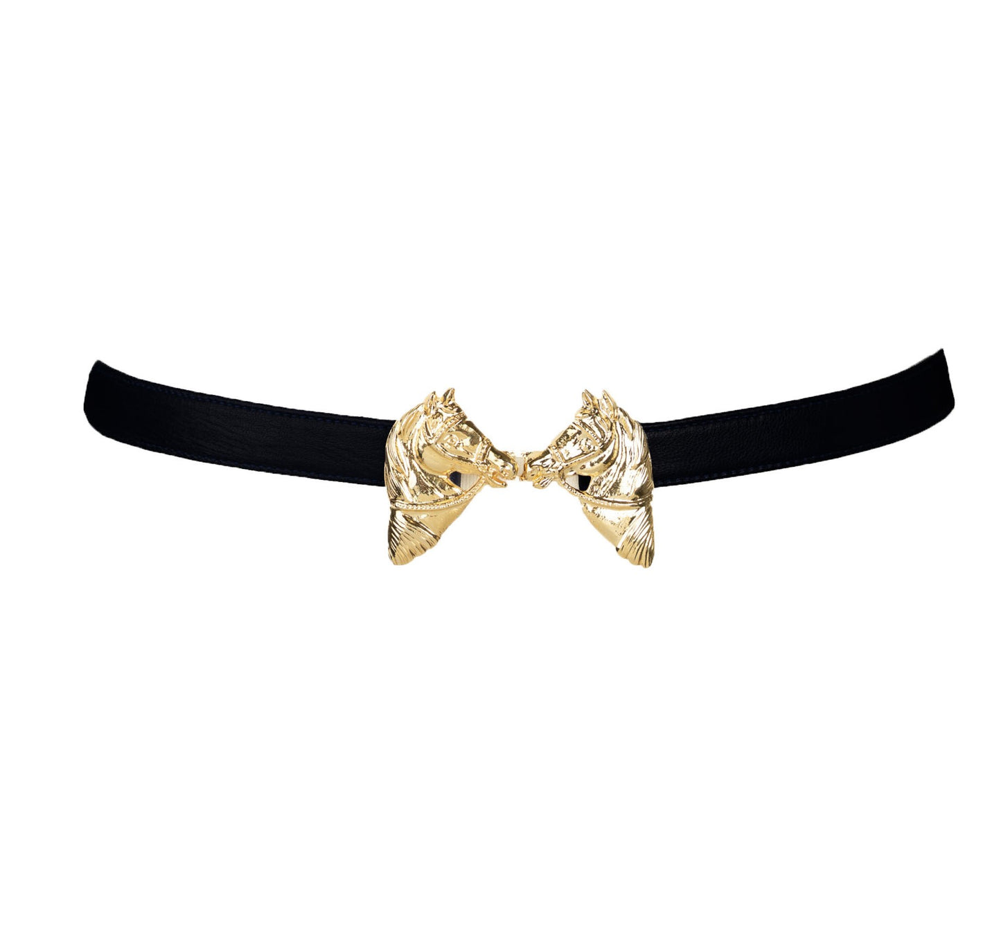 Harvey Horse Clasp Leather Belt