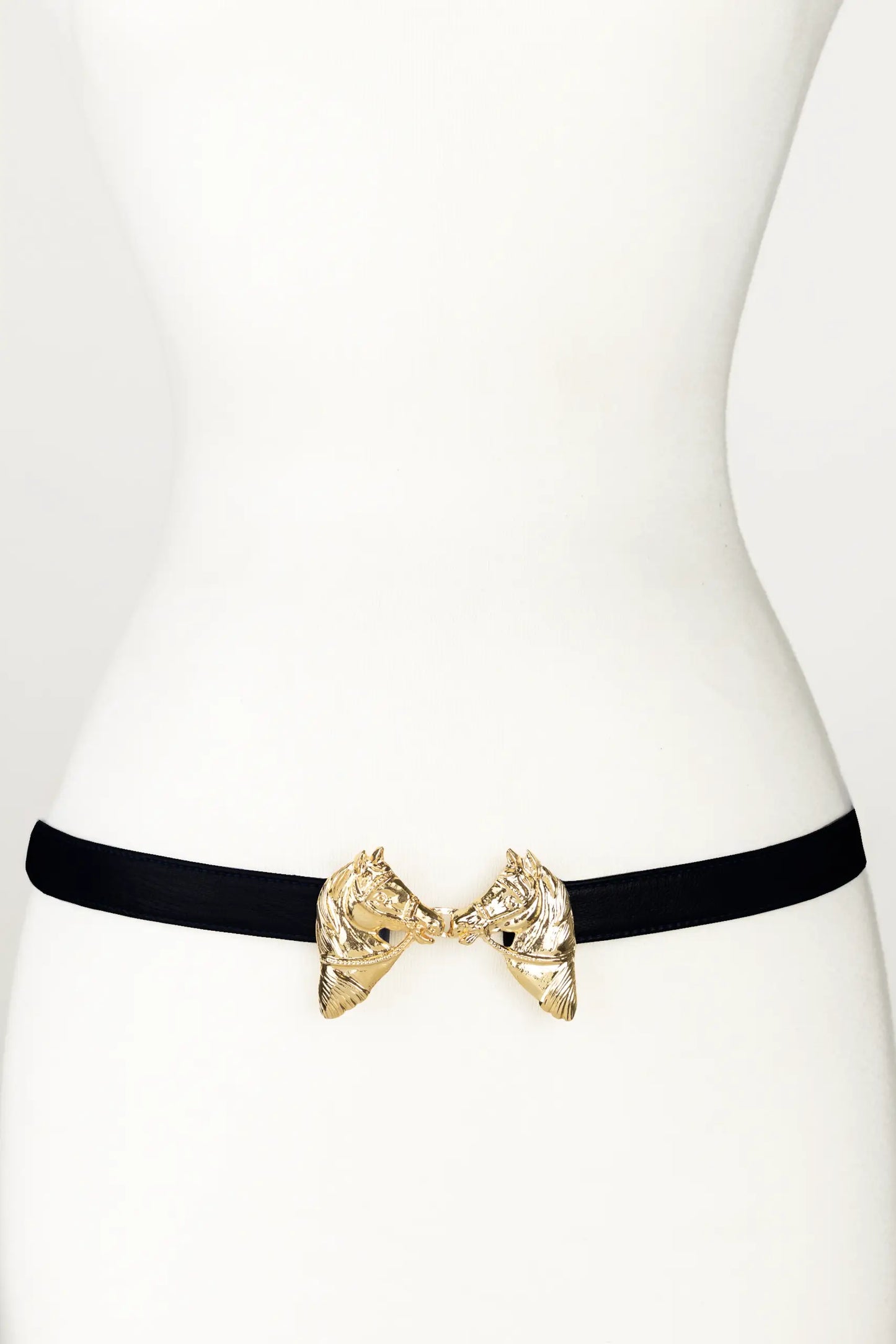 Harvey Horse Clasp Leather Belt