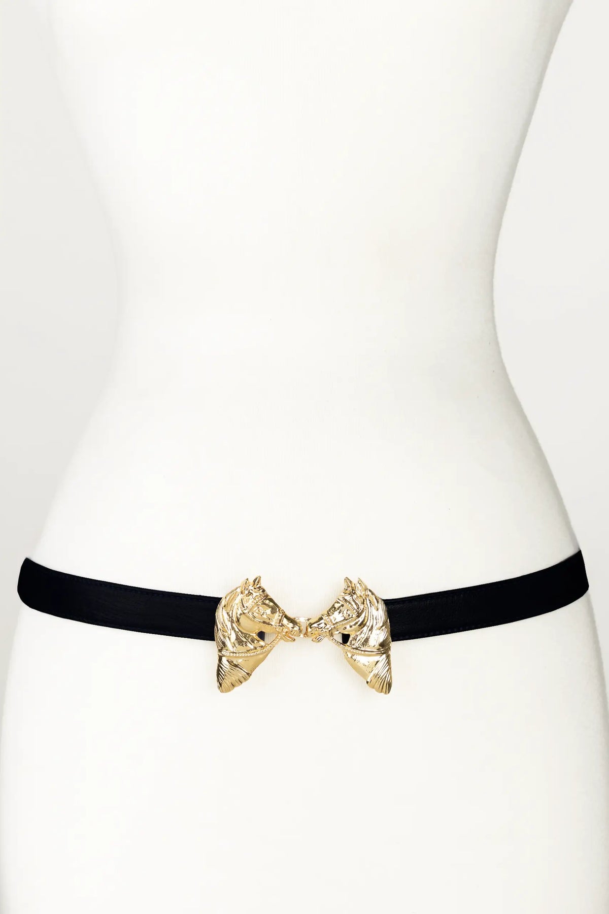 Harvey Horse Clasp Leather Belt