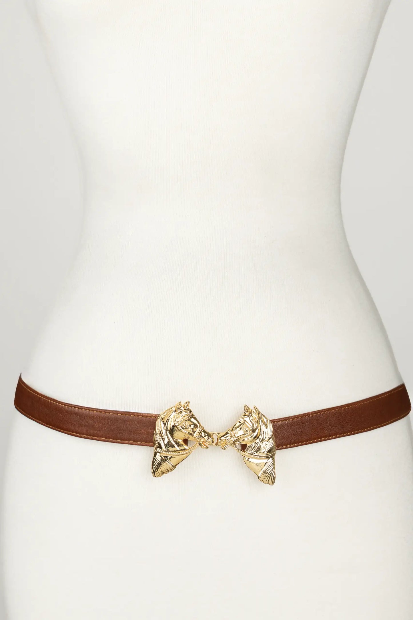 Harvey Horse Clasp Leather Belt