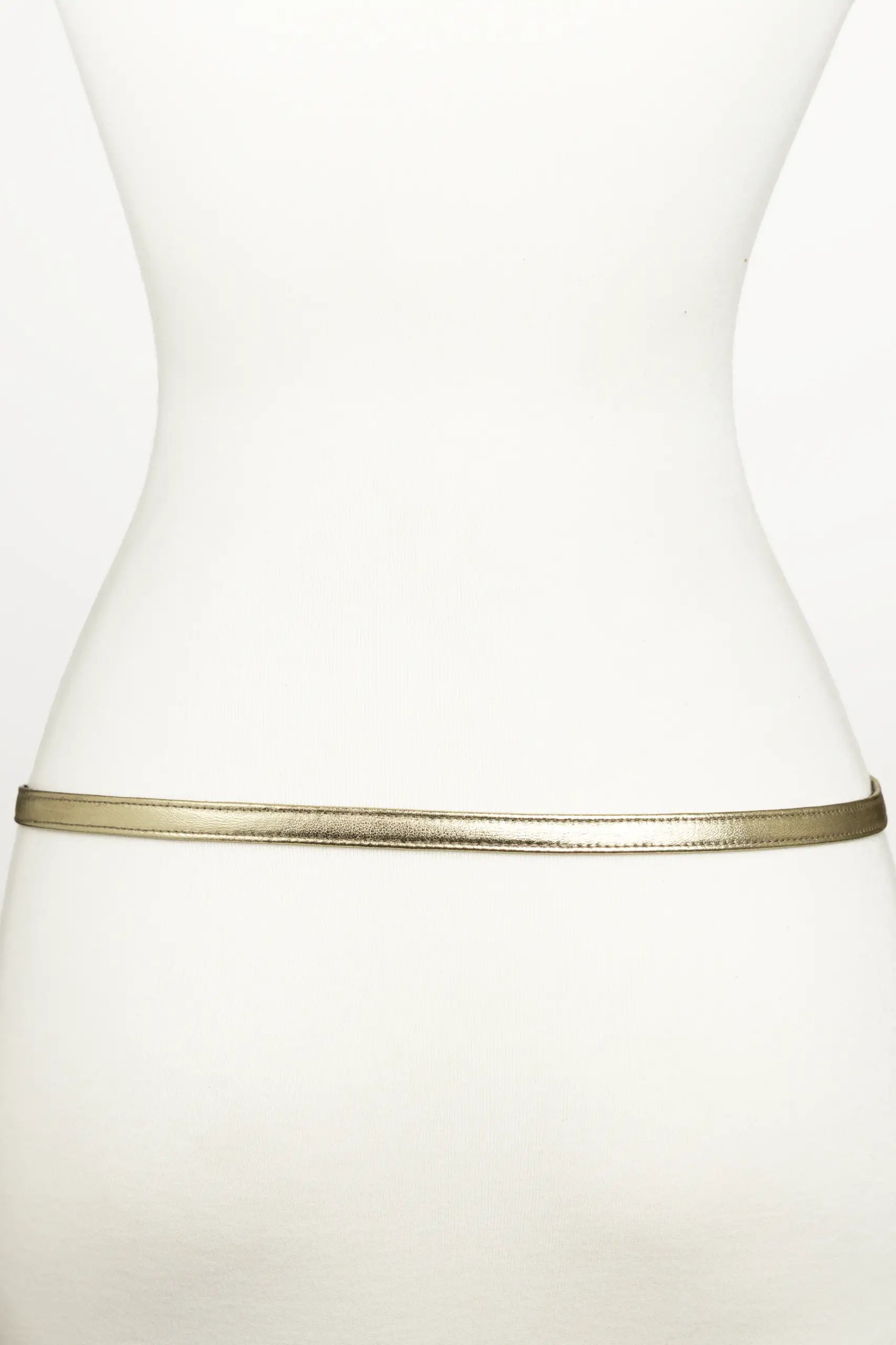 Gold Knot Buckle leather Belt