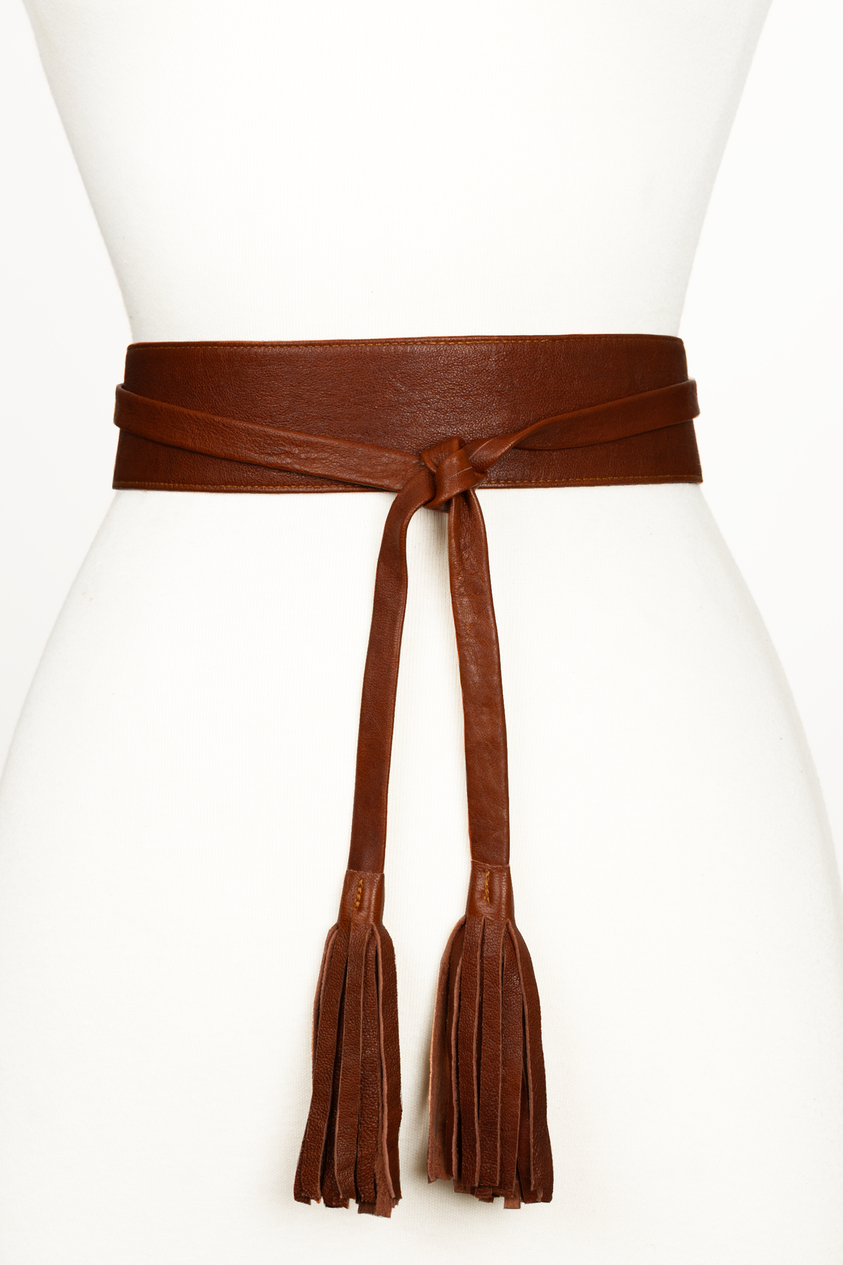 Wrap leather belt