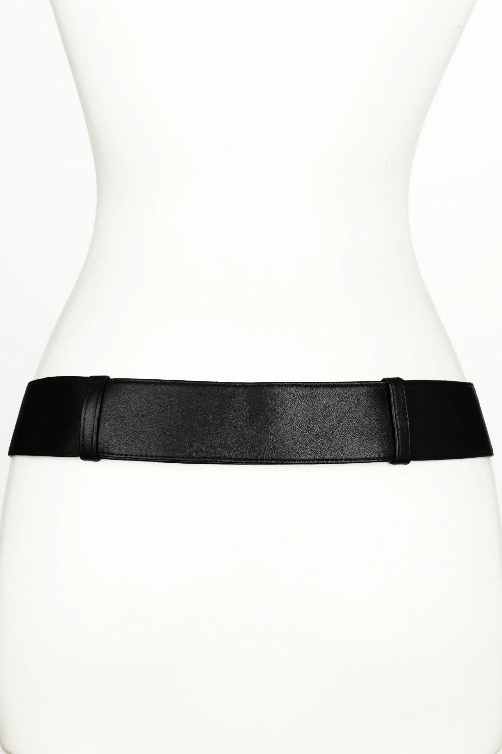 Bow Textured Buckle Leather Belt