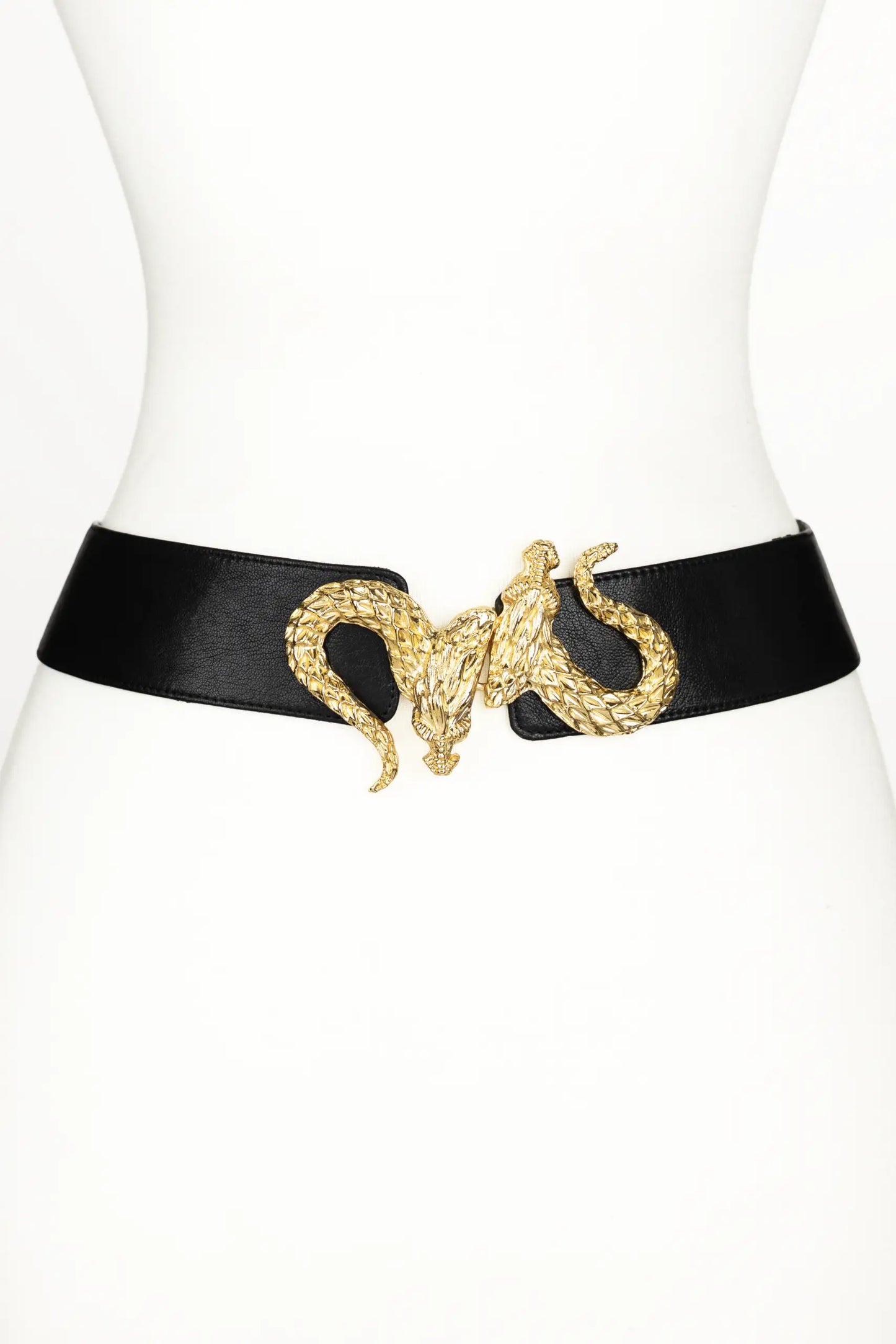 Dragon Buckle Leather Belt