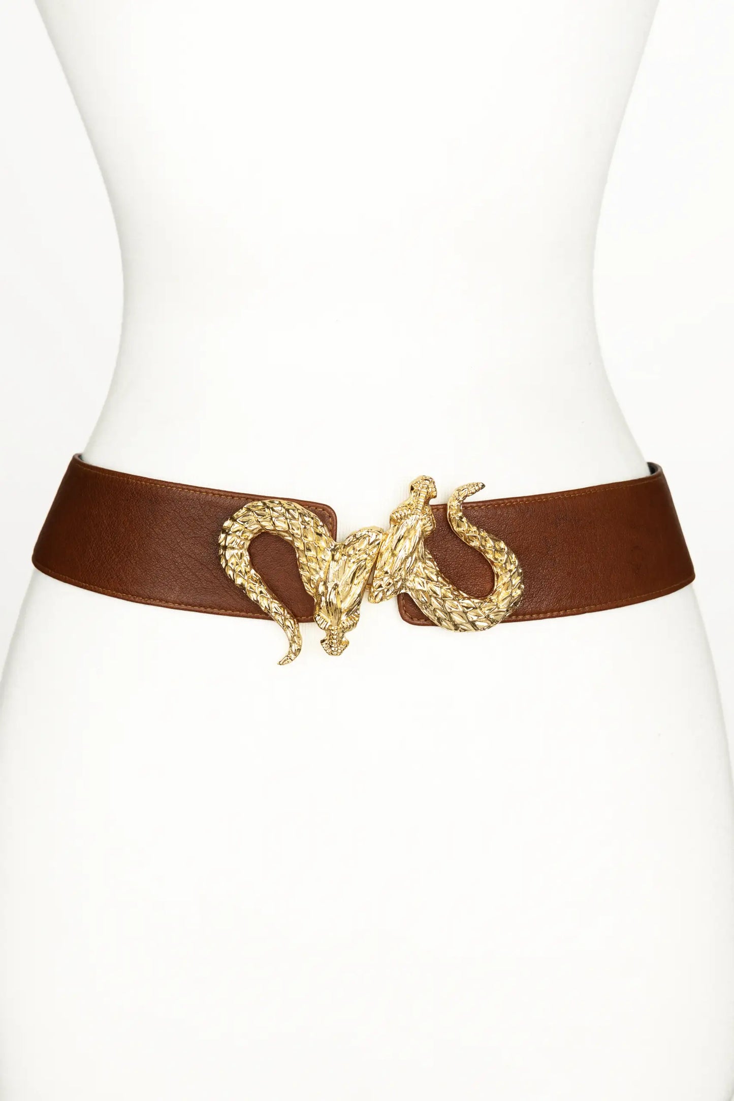 Dragon Buckle Leather Belt