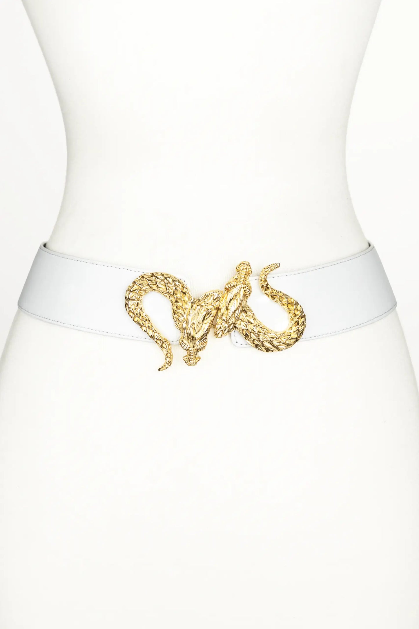 Dragon Buckle Leather Belt