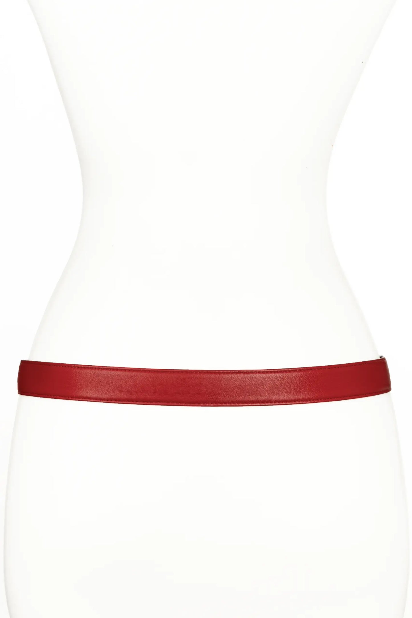 Rocky Buckle Leather Belt