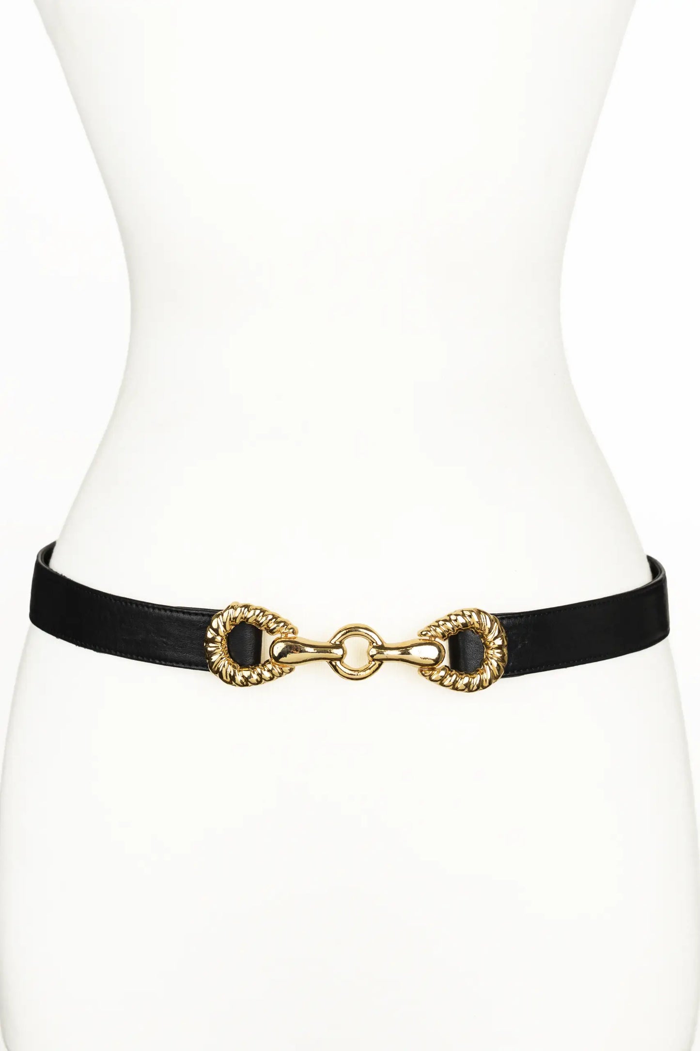 Rider Circle Buckle leather Belt