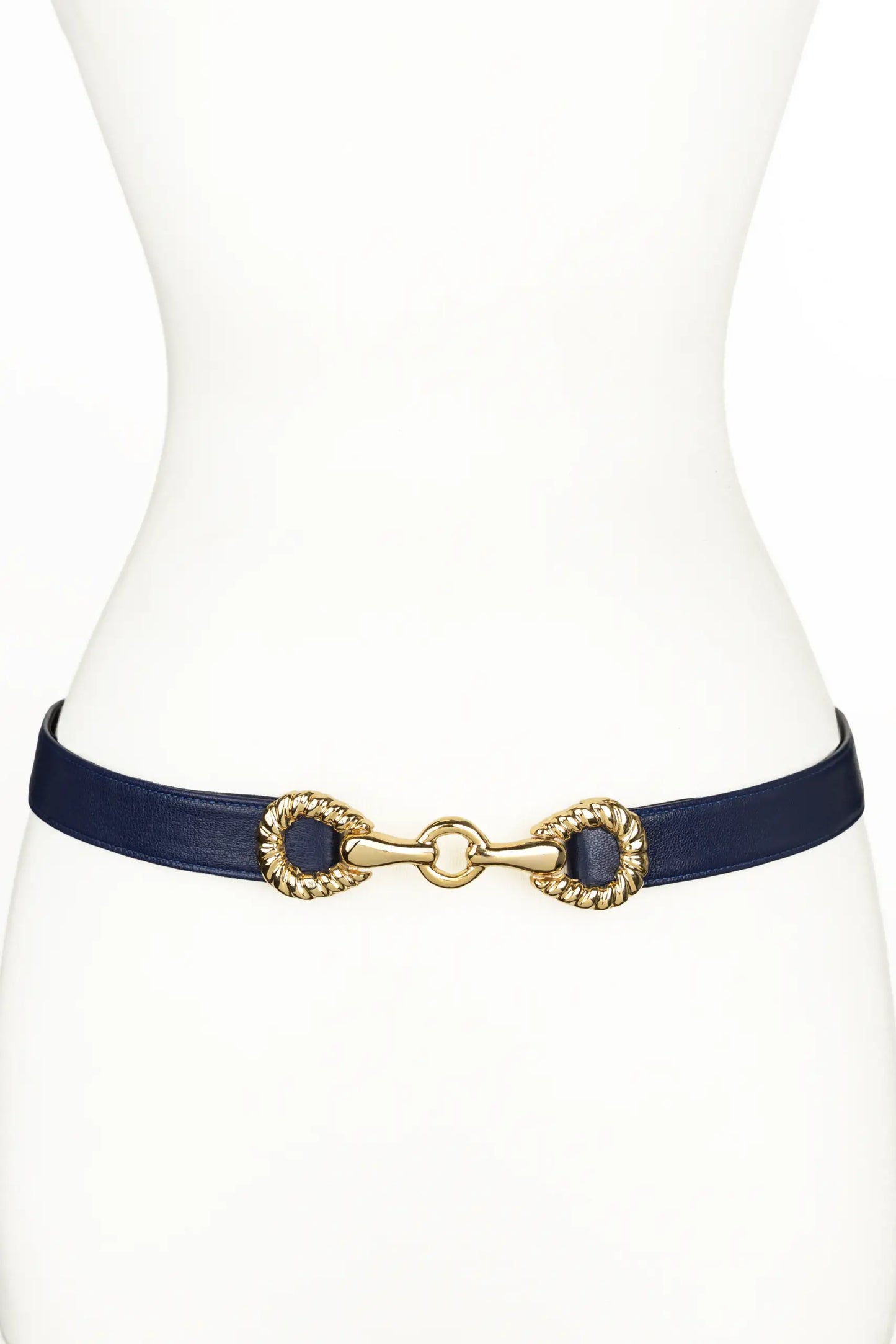 Rider Circle Buckle leather Belt