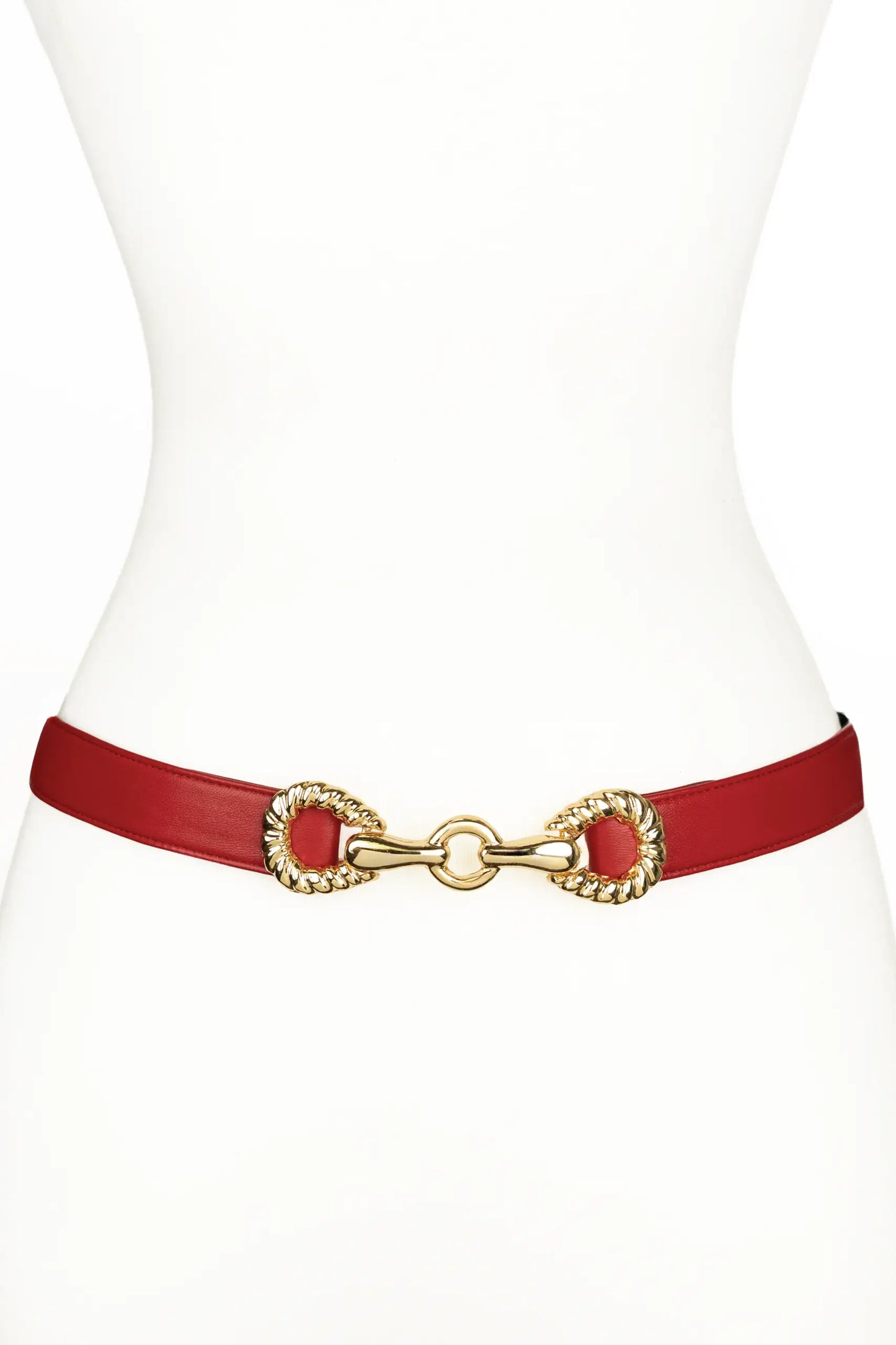 Rider Circle Buckle leather Belt