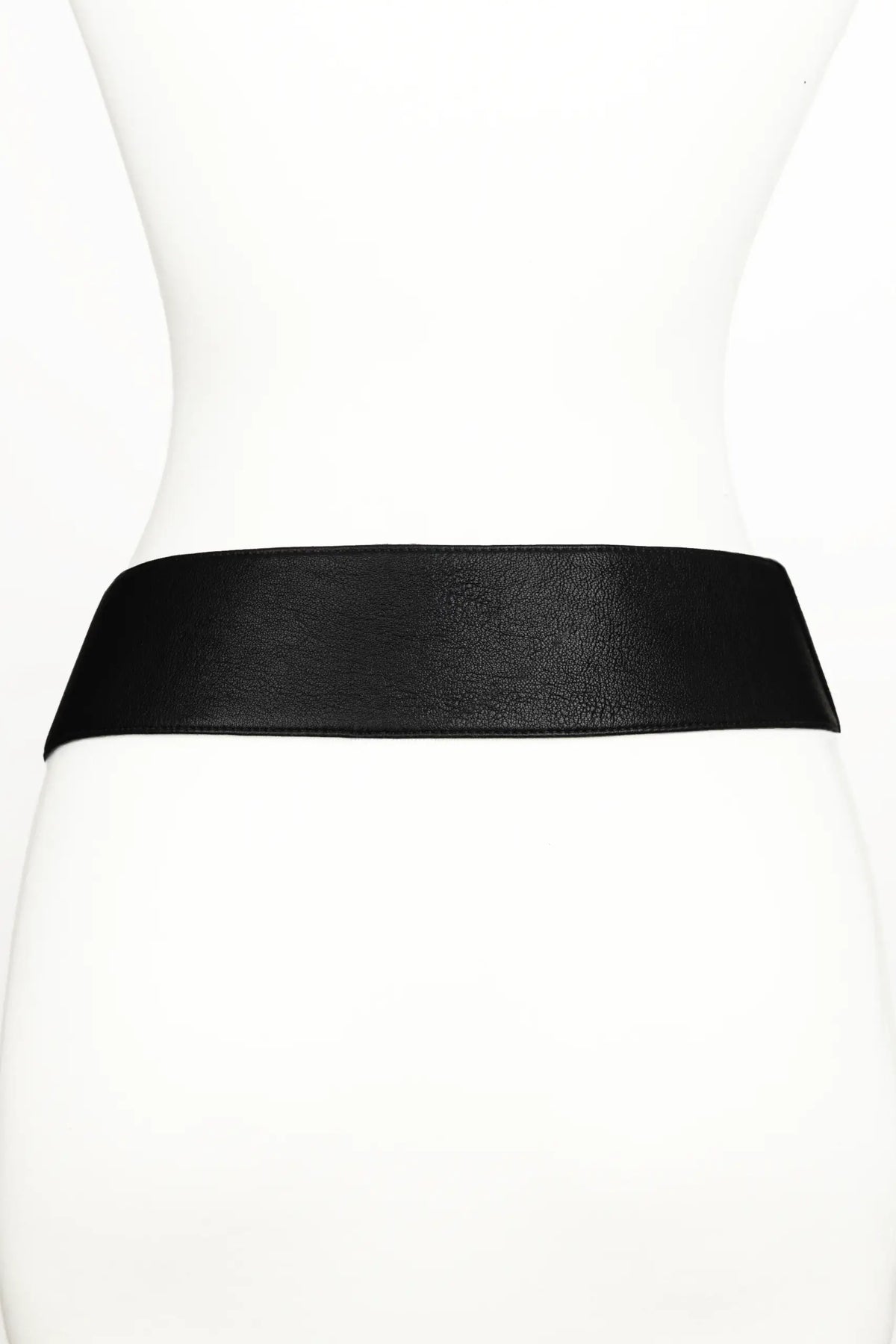 Vixen Color Block Leather Belt - Black/White